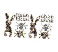 DEARMAMY 60pcs Spider Nail Art Charms Nail Decor for Creepy Halloween Manicure Jewelry