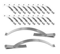 DEARMAMY 60pcs Stainless Steel Window Screen Spline Clips with Spring Tension Anti-Vibration Retaining Clips for Flush Mount Screen Frames Sturdy Mounting Hardware for Home Improvement