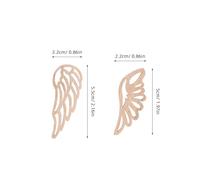 DEARMAMY 60pcs Wooden Angel Wings Cutouts Set Natural Wood Color, 10pcs Size 1 10pcs Size 2 Each x3, Blank Wood Shapes for DIY Painting, Christmas Tree Ornaments, Farmhouse Craft