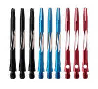 DEARMAMY 6pcs Aluminium Alloy Dart Stems with 2ba Thread Size, Medium Length Shafts Featuring Comfortable Hold and Smooth Surface, Darts Accessories Kit for Flights and Indoor Play
