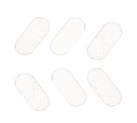 DEARMAMY 6pcs Beige Sheepskin Violin Protective Pads with Anti-vibration Feature for Violin and Viola, Easy Replacement Musical Instrument Accessories Suitable for Lessons and Performance