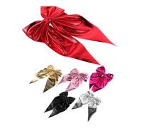 DEARMAMY 6pcs Bow Hair Barrettes with Long Tails Spring Clip Hairpins for Women Soft Satin Ribbon Hair Accessories Secure Comfortable Hold Multi-color for Party Travel