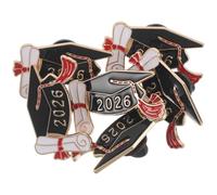 DEARMAMY 6Pcs Graduation Enamel Lapel Pins 2026 Grad Button Badges with Cap Design, School Season Accessories for Graduates, Graduation Breastpin Souvenirs