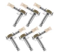 DEARMAMY 6pcs Guitar Tuning Pegs for Folk Guitar, Practical String Fixing Keys Made of Abs and Steel, Lightweight Design Suitable for Professional and Personal Use