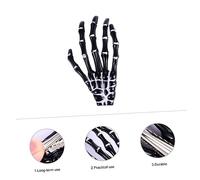 DEARMAMY 6pcs Halloween Skeleton Claw Hair Clips Skull Bone Hairpins Party Hair Accessories for Women Durable Decorative Bangs Clips for Costume and Everyday Use