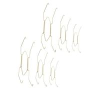 DEARMAMY 6pcs Invisible Plate Hangers Spring Wire Plate Holders for Wall Display Wide Range Heavy Duty Wall Hooks for Versatile Hanging and Secure Mounting