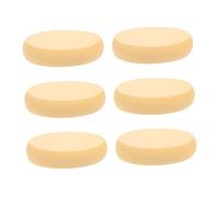 DEARMAMY 6pcs Oval Makeup Sponges Thick Latex Cushions Dual-use for Wet and Dry Application Facial Beauty Pads for Professional and Everyday Makeup