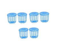 DEARMAMY 6pcs Parrot Foraging Fruit Vegetable Basket Bite-resistant Plastic Hanging Bird Feeder for Pet Birds Exercise and Healthy Eating