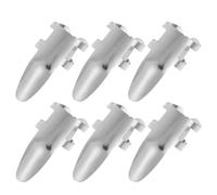 DEARMAMY 6pcs Stainless Steel Guitar Finger Picks Large Hole, Metal Finger Protector for Acoustic Guitar and Banjo, Practical Adjustable Stringed Instrument Accessory for Music Players