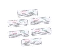 DEARMAMY 6pcs Test Card Uv Intensity Test Card Light Intensity Measurement and Led