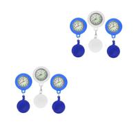 DEARMAMY 6pcs Unisex Nurse Accessories Round Portable Nurse Watch Movement Assorted Style