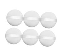 DEARMAMY 6pcs Velour Makeup Puff for Foundation Soft Round Beauty Puff Dusting Powder