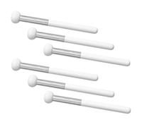 DEARMAMY 6pcs Velour Powder Puff Makeup Egg Brush for Face Nose Eyelids Concealer Brush Kit Portable Easy to Use