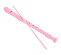 DEARMAMY 8-hole Soprano Recorder Flute for Beginners Teens, Pink Music Flute with Cleaning Rod, English Instruction Manual and Black Storage Bag, Suitable for Music Learning and School Use