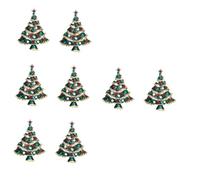 DEARMAMY 8 Pcs Christmas Tree Brooch Brooches Decorations Mom Decorative Christmas for Women Gender Wife Party Friend Women Trendy Pins