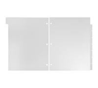 DEARMAMY 8 Sheets Binder Dividers with Index Tabs Frosted Planner Inserts for Loose-Leaf Notebooks Subject Separators for Efficient Organization and Easy Reordering