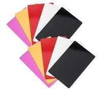 DEARMAMY 80pcs Multicolor Blank Aluminium Business Cards for Engraving Metal Name Card Blanks for DIY Sublimation Stamping Laser Engraving for Logo and Text Crafting
