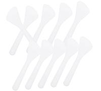 DEARMAMY 80pcs White Pp Dispensing Spoon Mask Spatula for Cosmetics Skincare Spoon Bulk Makeup Spatula for Applying Cream for Beauty Routine