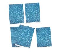 DEARMAMY 8pcs Adhesive Water Grain Wall Decals for Smooth Surfaces Realistic Ripple Pattern Stickers for DIY Architectural Models Micro Landscape and Home Wall Ornament Suitable for Bedroom