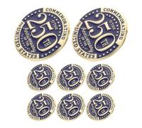 DEARMAMY 8pcs Anniversary Brooch America Independence Day Patriotic Commemorative Metal Pins for Veterans Day of July Accessories for Hat Scarf Backpack