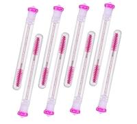 DEARMAMY 8pcs Diamond Design Lash Wand Tubes Set with Eyelash Brush and Brow Comb for Diy Mascara Application and Eyelash Extension Makeup