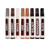 DEARMAMY 8pcs Furniture Touch-up Markers Wood Repair Pens Fast-drying Smooth Writing Plastic Markers for Scratch Repair on Wood Furniture and Floors
