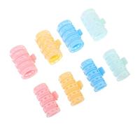 DEARMAMY 8pcs Hair Rollers Bangs Roller Heatless Curlers Voluminous Look Plastic Styling Tools for Women Girls Hair Curlers No Heat