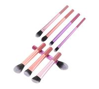DEARMAMY 8Pcs Long Handle Makeup Brush Set Versatile Cosmetic Brushes for Foundation Blush and Eyeshadow Portable Travel Kit for Effortless Application and Natural Finish