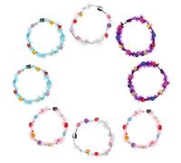 DEARMAMY 8pcs Luminous LED Headbands Hair Accessories for Parties Festivals Costumes Creative Glowing Design for Adults Lightweight Comfortable Hair Hoops