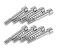 DEARMAMY 8pcs M8 Steel Bike Seatpost Clamp Bolt and Nut for Secure Fixation with Universal Compatibility, Suitable for Saddle and Bicycle Seat Post Clamp during Cycling Trips and Races