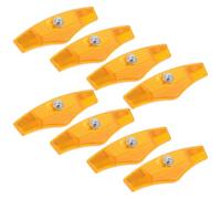 DEARMAMY 8pcs Plastic Bicycle Tail Reflector Set for Adults, Orange | 360 Degree Visibility, Universal Fitment, Easy Installation, Urban Commutes and Outdoor Adventures