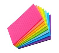 DEARMAMY 8Pcs Small Sticky Tabs Memo Pads Tearable Adhesive Note Pads with Lined Pages for Students Office School Use Portable and Convenient for Notes Planning
