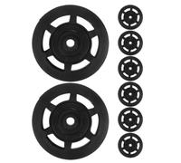 DEARMAMY 8pcs Universal Nylon Pulley Wheel for Home Gym Cable Machines | Noise Reduction, Smooth Operation, Sturdy Build, Black Finish, Exercise Equipment Attachment for Home Setups