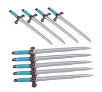 DEARMAMY 9pcs Inflatable Pirate Swords for Soft Edged Balloon Training Swords Safe Role Play Props for Birthday Parties Halloween Cosplay and Outdoor Adventures