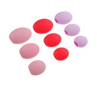 DEARMAMY 9pcs Silicone Makeup Brush Guards Durable Flexible Covers for Brush Head Protection for Travel Daily Use