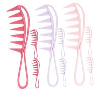 DEARMAMY 9pcs Wide Tooth Hair Comb Men Women Detangler Styling Comb Curly Hair Brush