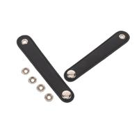 DEARMAMY Accordion Repair Accessory Black Pu Leather Strap with 4 Buckle Fastening, Double Layer Lightweight Accordion Hardware Strap Enhancing Resonance for Musical Instrument Maintenance