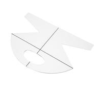 DEARMAMY Acrylic Patchwork DIY Ruler Good Flexibility and Portable Design for Making Cookie Basket Bag, High Precision Sewing Template for Quilting and Craft Projects