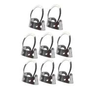 DEARMAMY Adjustable Stainless Steel Thumb Pick Hollowed Finger Plectrum for Guitar Banjo 8 Pcs Comfortable Sturdy Instrument Accessories