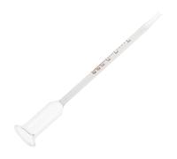 DEARMAMY Alcohol Hydrometer for Wine Making 0-25% Home Brewing Measurement Tool Calibration Accurate Specific Gravity Tester for Fermentation