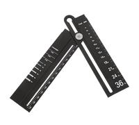 DEARMAMY Aluminum Alloy Multifunction Ruler with Compass and Protractor, High-precision Metal Geometry Drawing Tool for Architecture and Professional Drafting, Suitable for Technical