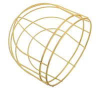 DEARMAMY Ancient Chinese Metal Crown Frame for Headdress Making, Small Size Hollow Headpiece Base Antique Gold Finish, DIY Hair Accessory for Hanfu and Bridal Use