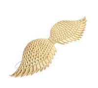 DEARMAMY Angel Wings Cosplay Prop for Halloween Party and Circus Theme Decorations Lightweight Cloth Fairy Wing Costume Accessory for Birthday Golden