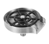 DEARMAMY Automatic Stainless Steel Cup Rinser for Sink Fast Multi-Angle Water Spray Bottle Washer Attachment Kitchen Bar Glass Cleaner for Home Cafes