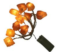 DEARMAMY Battery Operated Himalayan Salt String Lights LED Bulbs Beige Decorative Bouquet Lamp for Festival Home Bedroom Garden Patio Balcony Lighting