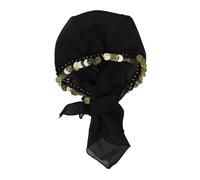 DEARMAMY Belly Dance Headdress Coins Tassel for Women Tribal Dance Costume Accessory