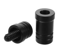 DEARMAMY Black Plastic Pool Cue Joint Protector Set with Stylish Appearance and Simple Design Lightweight and Effective Protection for Home Billiard Table