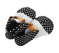 DEARMAMY Black White Clown Shoes Lightweight Comfortable Carnival Costume Props for Halloween Party Stage Performance and Circus Accessories Adults