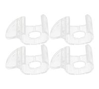 DEARMAMY Blind Clips for Valance and Cordless Roller Blind Handles, 4pcs Set, Compatible Window Shade Pulls with Lower Rod Clips for Home Window Treatment Hardware