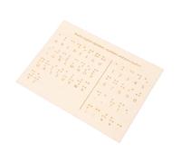 DEARMAMY Braille Shapes Learning Board Blind People Gadgets for Teaching Numbers and Letters